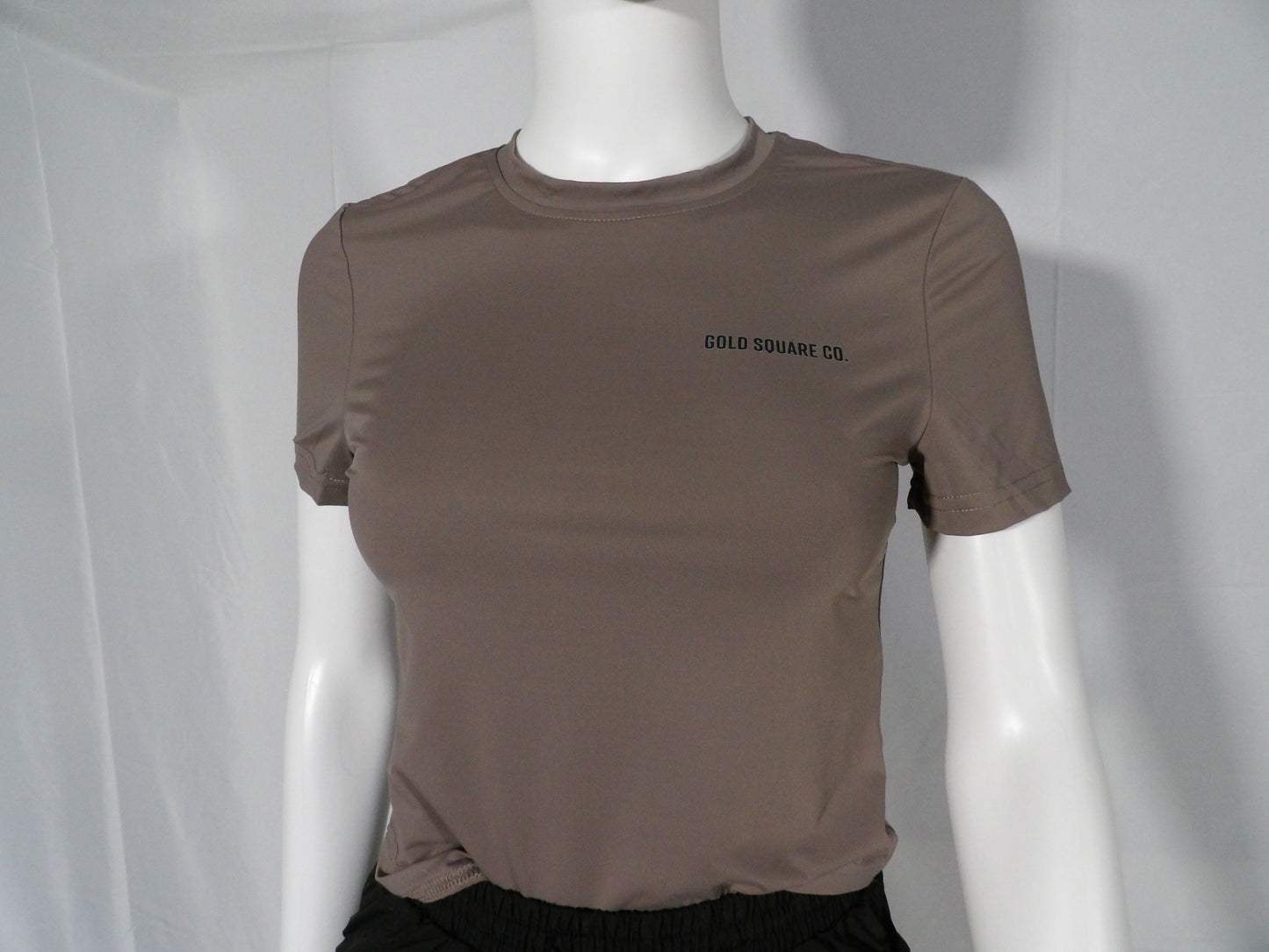 GOLD SQUARE MOCHA BRWN TEE