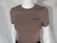 GOLD SQUARE MOCHA BRWN TEE