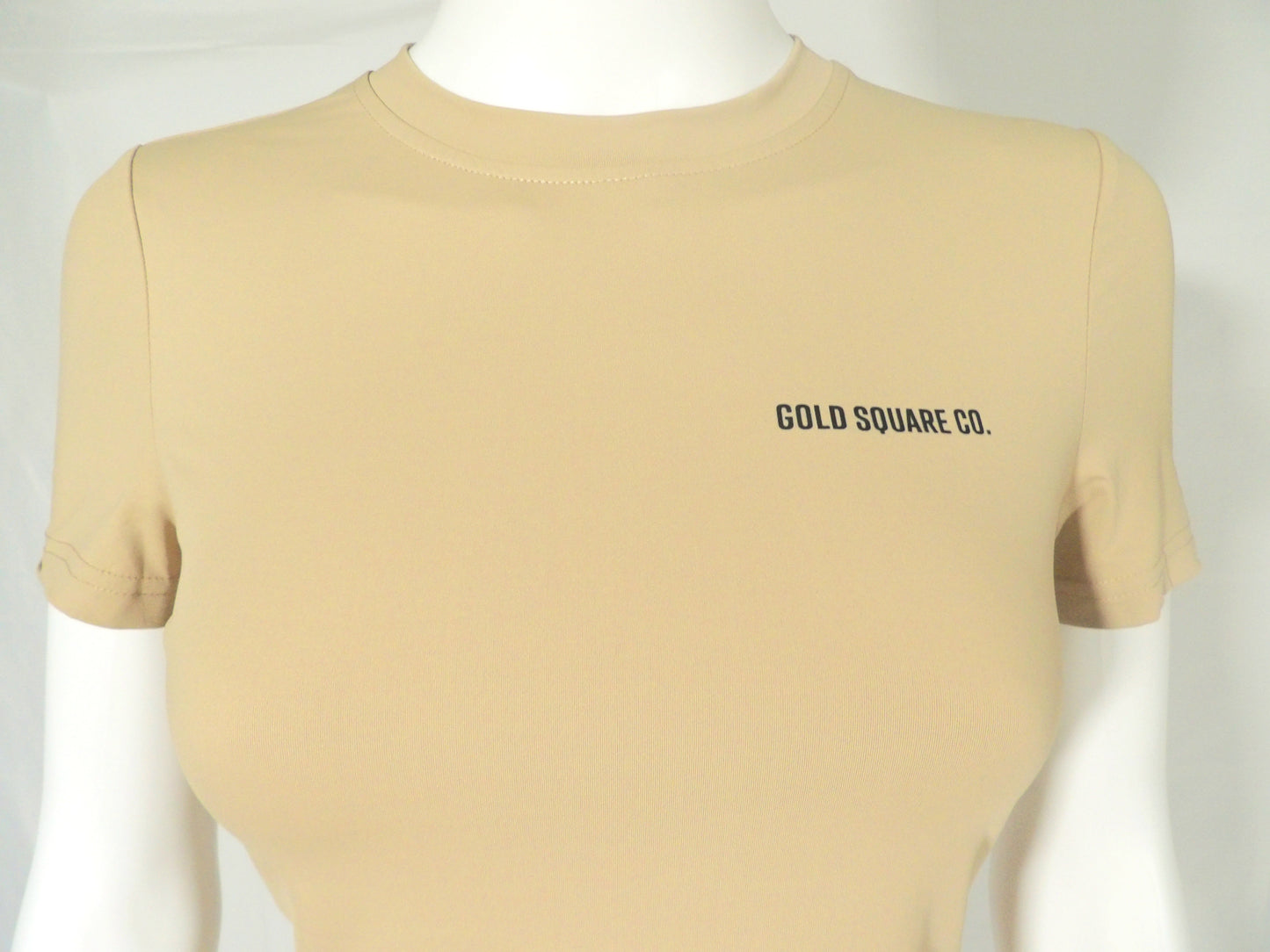 GOLD SQUARE KHAKI TEE