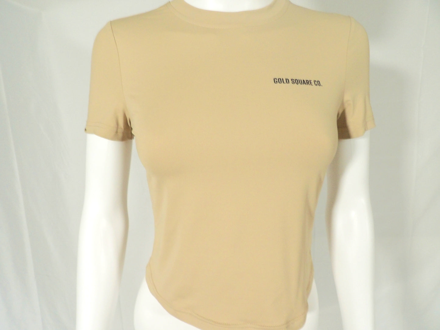 GOLD SQUARE KHAKI TEE