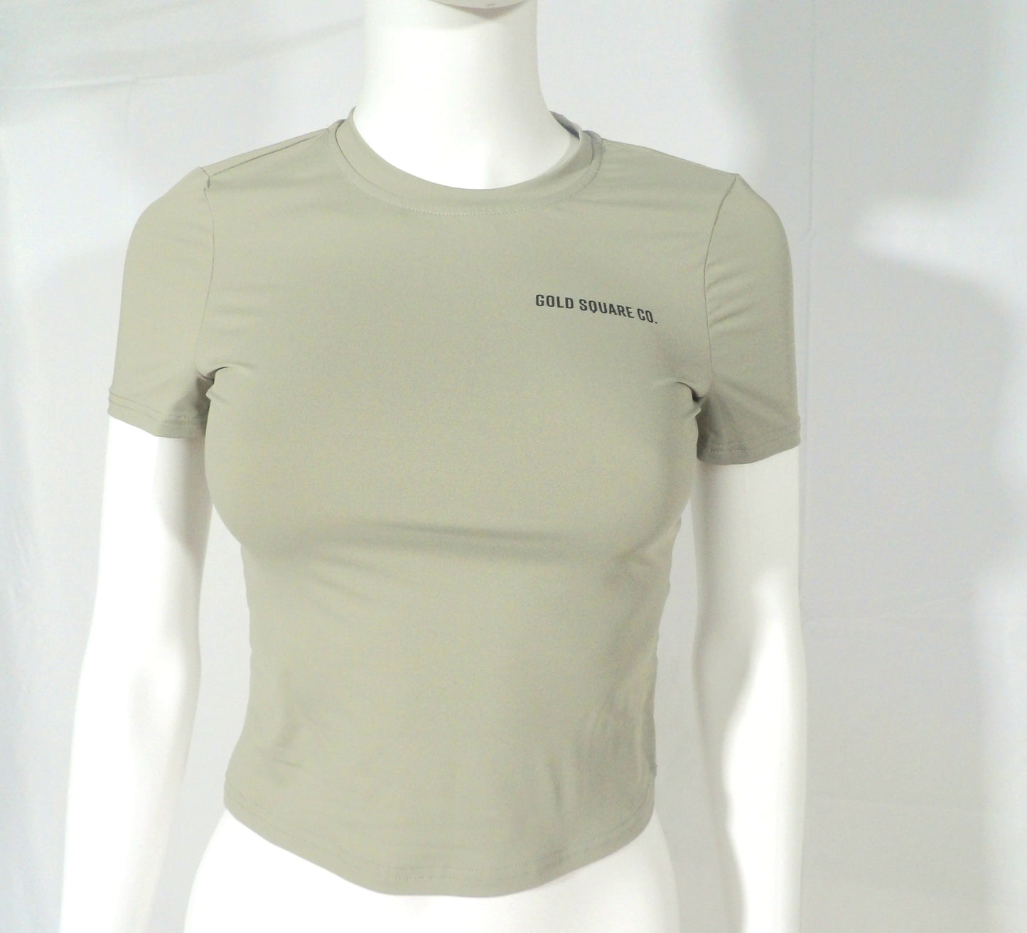 GOLD SQUARE ARMY GREEN TEE