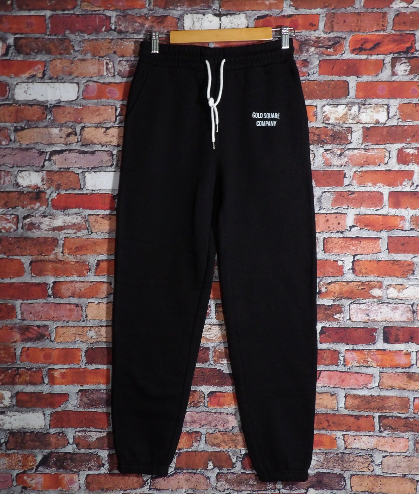 GOLD SQUARE BLACK JOGGERS