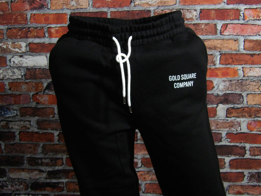 GOLD SQUARE BLACK JOGGERS