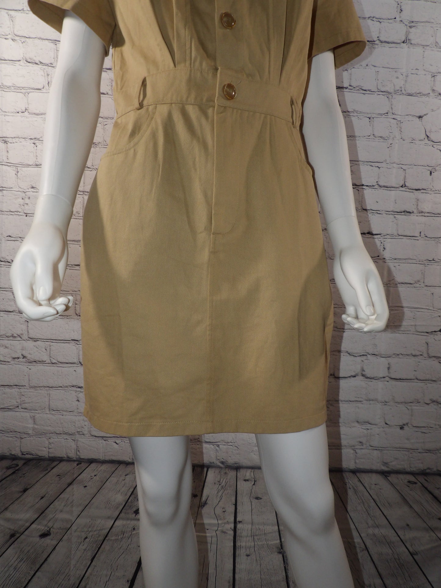 LOGO KHAKI DRESS