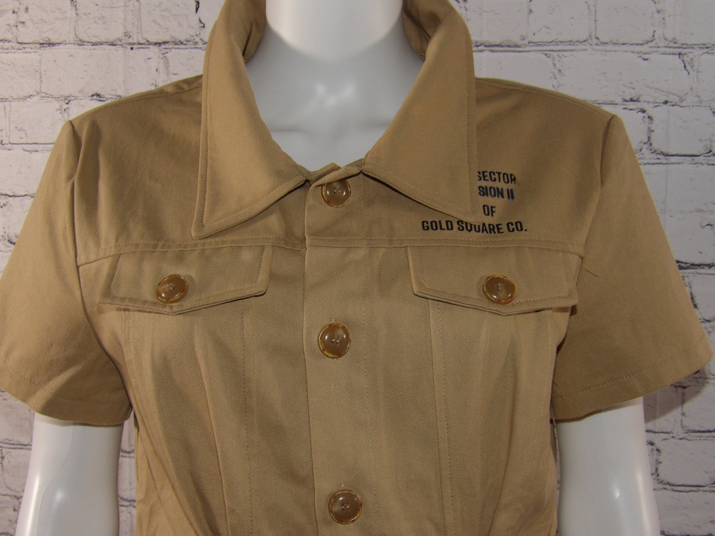 LOGO KHAKI DRESS